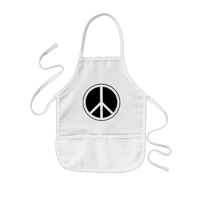Peace Sign Kids' Apron (Front)