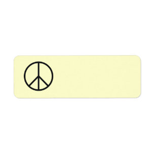 Peace Sign Label- Customize Background Color Label