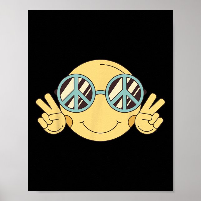 PEACE SIGN LOVE 60s 70s Groovy Hippie Costume Hall (Front)