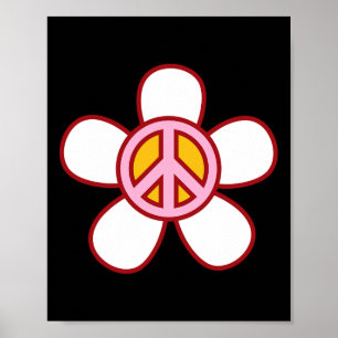 Peace Sign Love 60s 70s Groovy Hippie Costume Hall