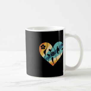 PEACE SIGN LOVE 60s 70s Groovy Hippie Costume Hall Coffee Mug