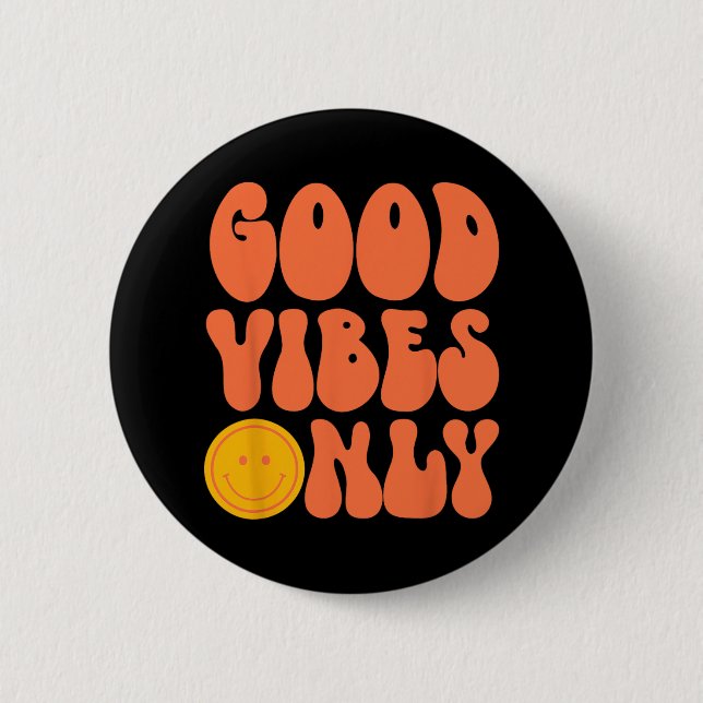 PEACE SIGN LOVE 60s 70s Tie Dye Hippie Halloween C Button (Front)