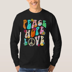 Peace Sign Love 60s 70s Tie Dye Hippie Halloween C T-Shirt