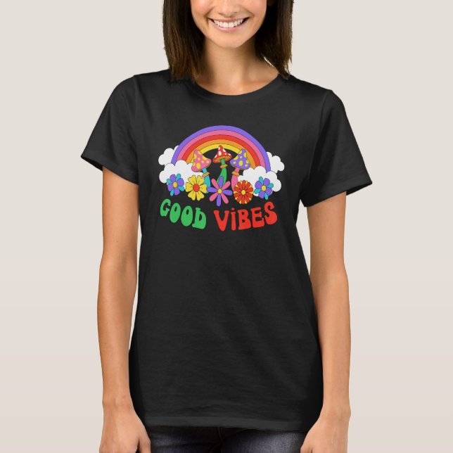 PEACE SIGN LOVE 60s 70s Tie Dye Hippie Halloween C T-Shirt (Front)