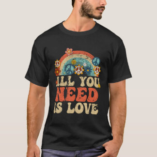 Peace Sign Love All You Need Is Love Halloween Py T-Shirt