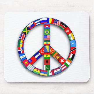 Peace Sign Made of Flags T-shirts, Mugs, Gifts Mouse Pad