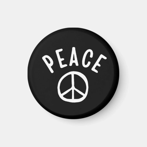 Peace Sign Minimal Graphic Magnet