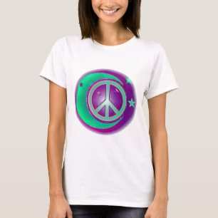 Peace Sign, Moon and 3 Stars T-Shirt
