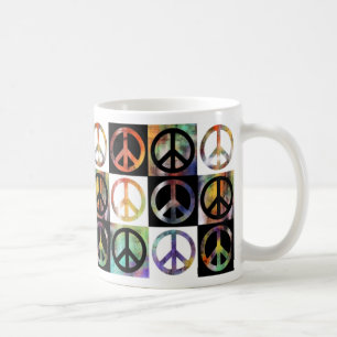 Peace Sign Mosaic Coffee Mug