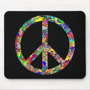 Peace Sign Mouse Pad