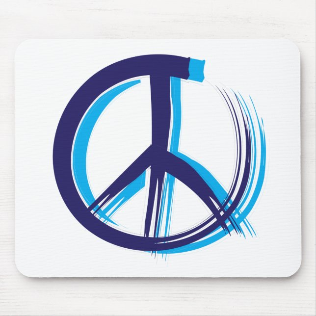Peace Sign Mouse Pad (Front)