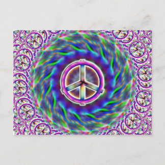 Peace Sign Multi Postcard