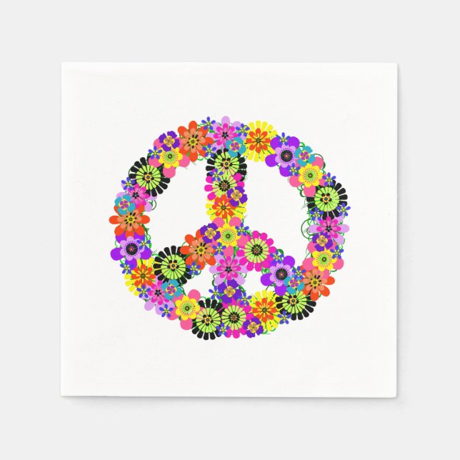 Peace Sign Napkins (Front)