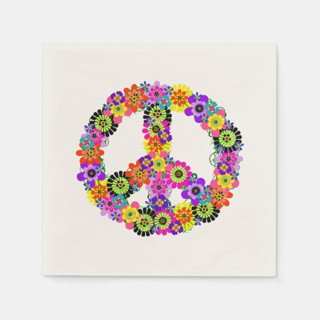 Peace Sign Napkins (Front)