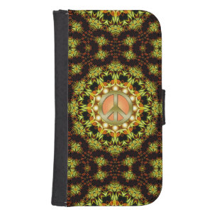 Peace Sign Nature Energy Phone Wallet Case