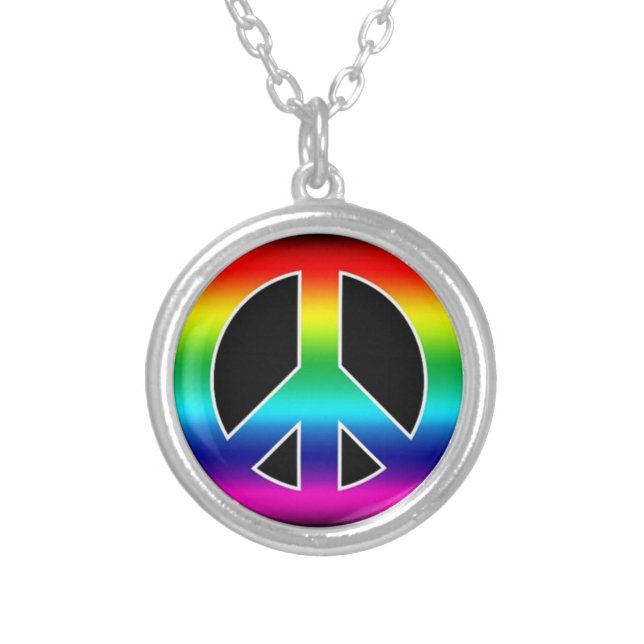 Peace Sign Necklace (Front)