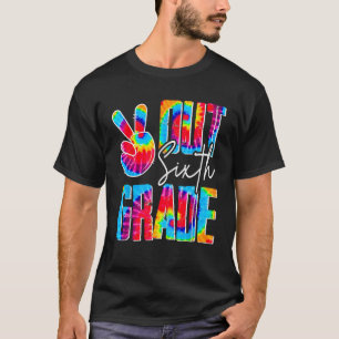 Peace Sign Out Sixth Grade Last Day School Graduat T-Shirt