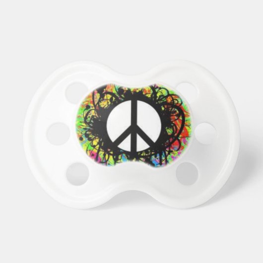 Peace Sign Pacifier (Front)