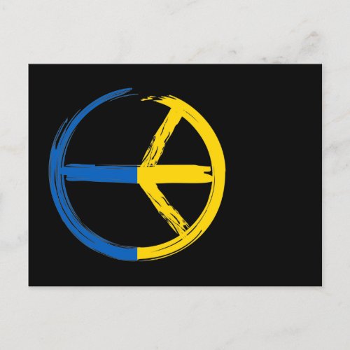 Peace sign Peace For Ukraine Postcard