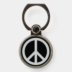 Peace Sign Phone Ring Stand