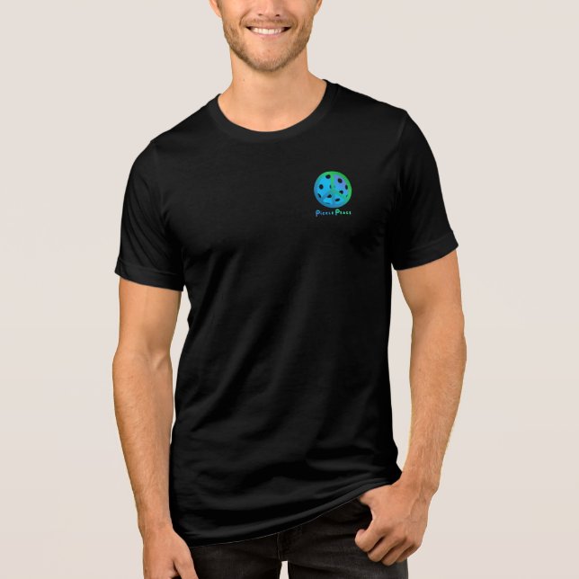 Peace sign pickleball mens t-shirt Tri-Blend shirt (Front)