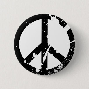 Peace Sign Pinback Button