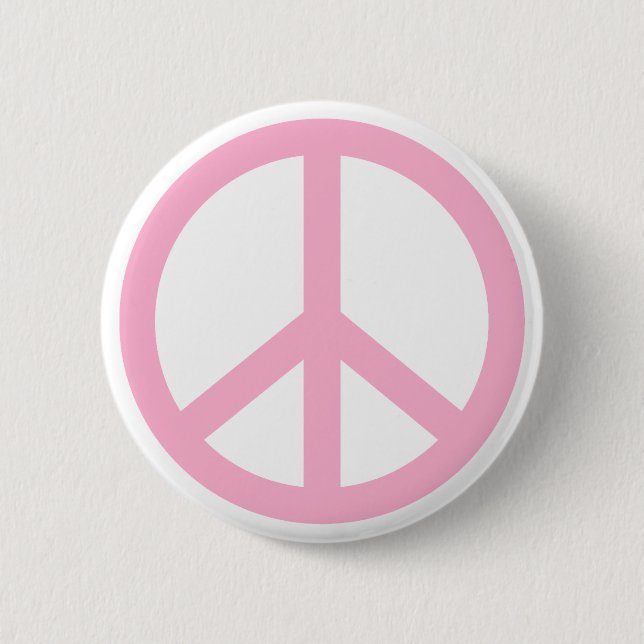 Peace Sign Pinback Button (Front)