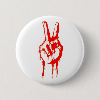 peace sign pinback button