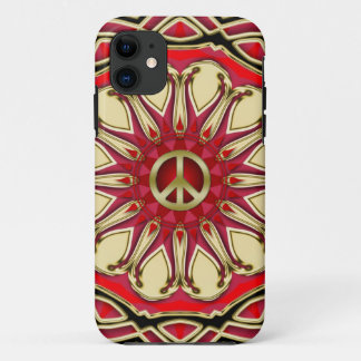 Peace Sign Pink Sun iPhone 5 Case