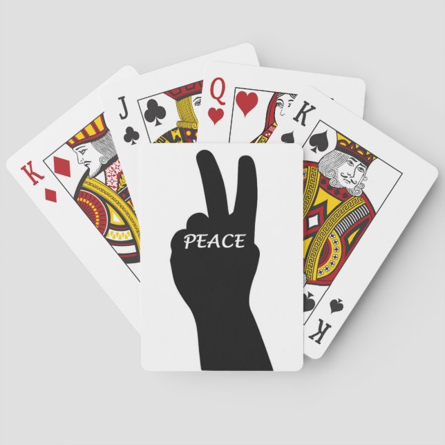PEACE SIGN POKER CARDS (Back)