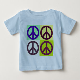 Peace Sign Pop Art Baby T-Shirt