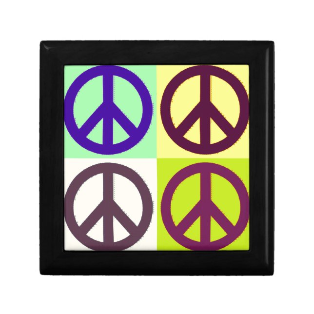 Peace Sign Pop Art Gift Box (Front)