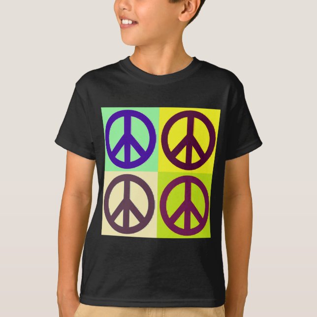 Peace Sign Pop Art T-Shirt (Front)
