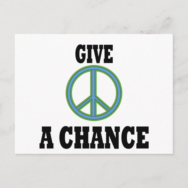 Peace Sign Postcard (Front)