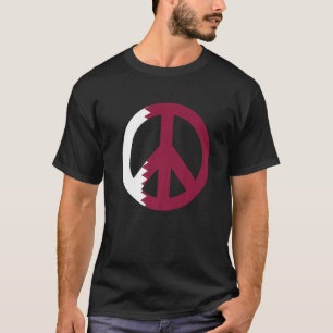 Peace Sign Qatar Flag  1 T-Shirt