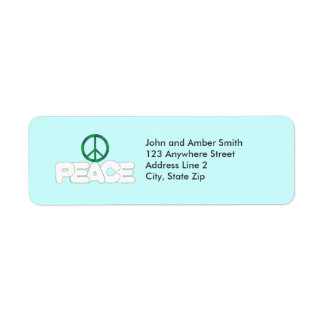 Peace Sign Return Address Labels