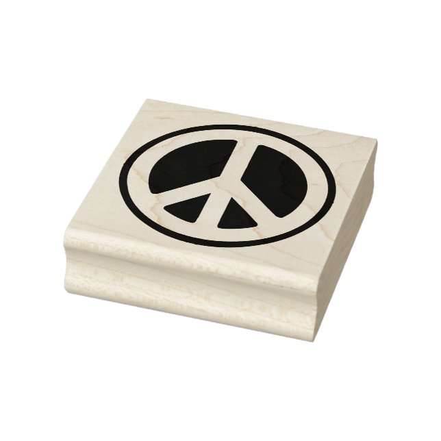 Peace Sign Rubber Stamp (Stamp)