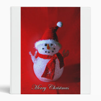 Peace Sign Snowman binder