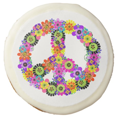 Peace Sign  Sugar Cookie