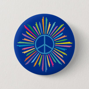 Peace Sign Symbol Pinback Button