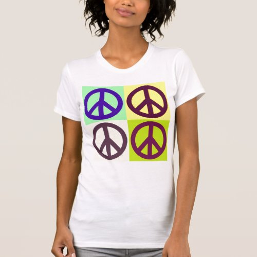 Peace Sign Symbol Pop Art T_Shirt