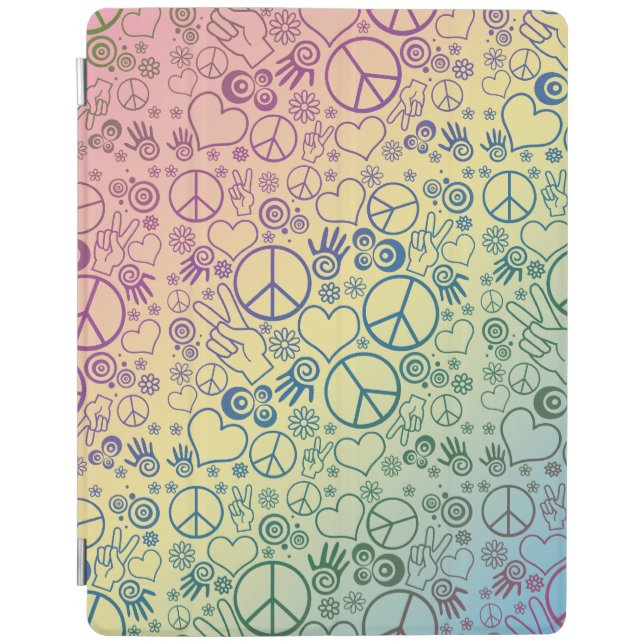 Peace Sign Symbol Rainbow iPad Smart Cover (Front)
