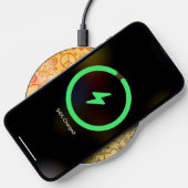 Peace Sign Symbol Rainbow Yellow Wireless Charger (Phone)
