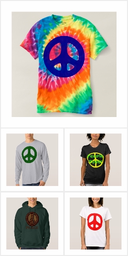 Peace Sign T-Shirts, Tanks and Sweatshirts