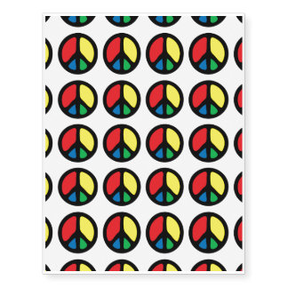 Peace Sign Temporary Tattoos (Sheet of 20)