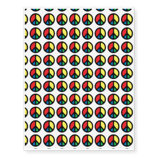 Peace Sign Temporary Tattoos (Sheet of 80)