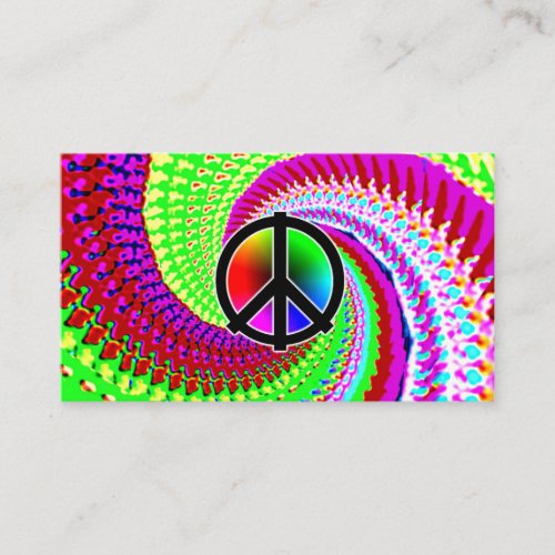 Peace Sign _ the back is blank _ Business Card