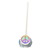 Peace Sign Tie Dye  Cake Pops (Front)