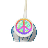Peace Sign Tie Dye  Cake Pops (Front)