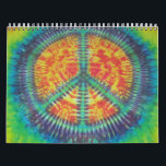 Peace Sign Tie Dye Calendar<br><div class="desc">Peace Sign Tie Dye Calendar. Each month is a new design with new colors. You'll enjoy all the sweet patterns over the course of the month!</div>